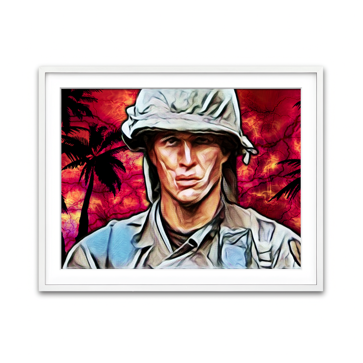 Framed Print 4x3 White