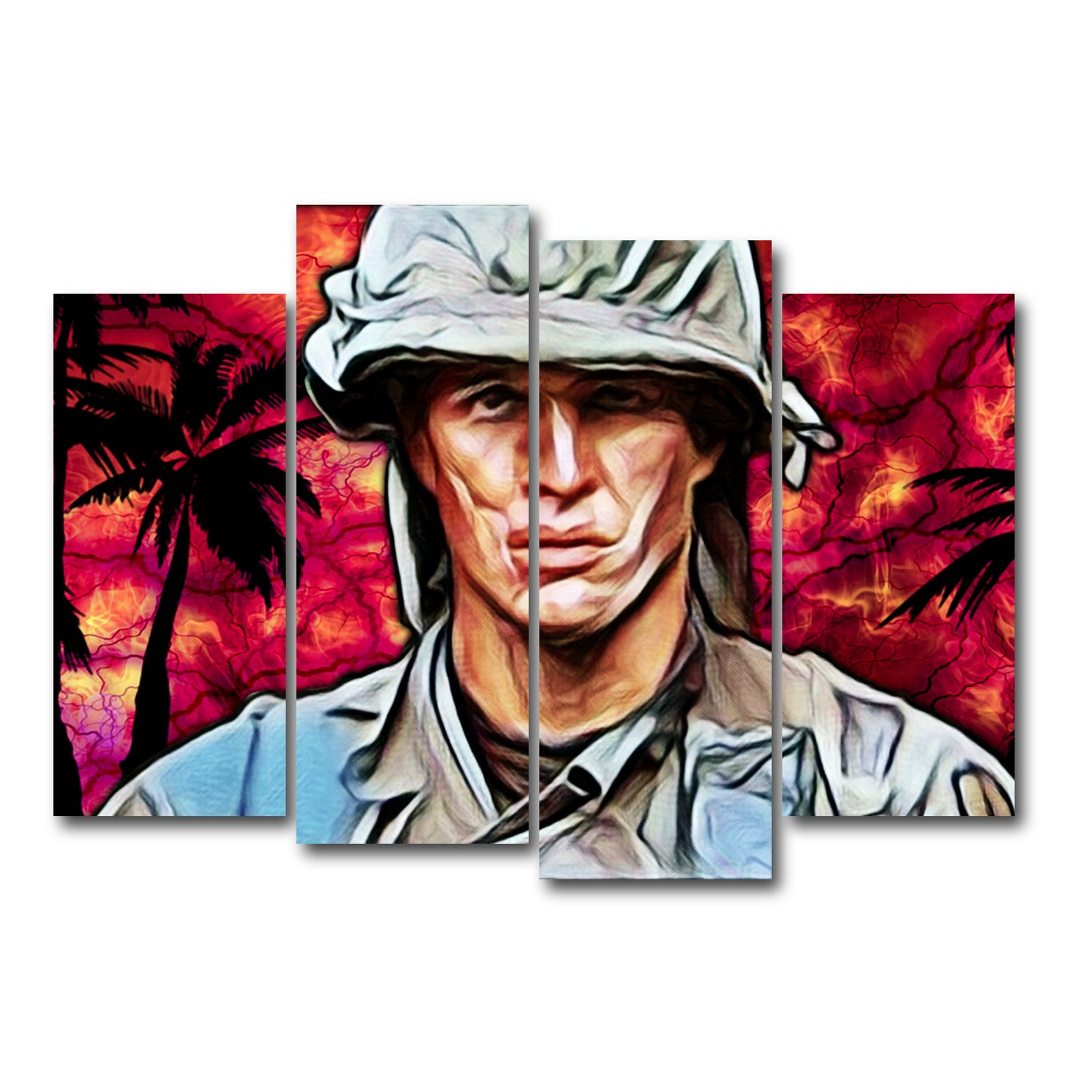 AUTO-MOCKUP WHITE | platoon barnes | 4 Piece | Gallery Wrap Canvas | group=4_normal