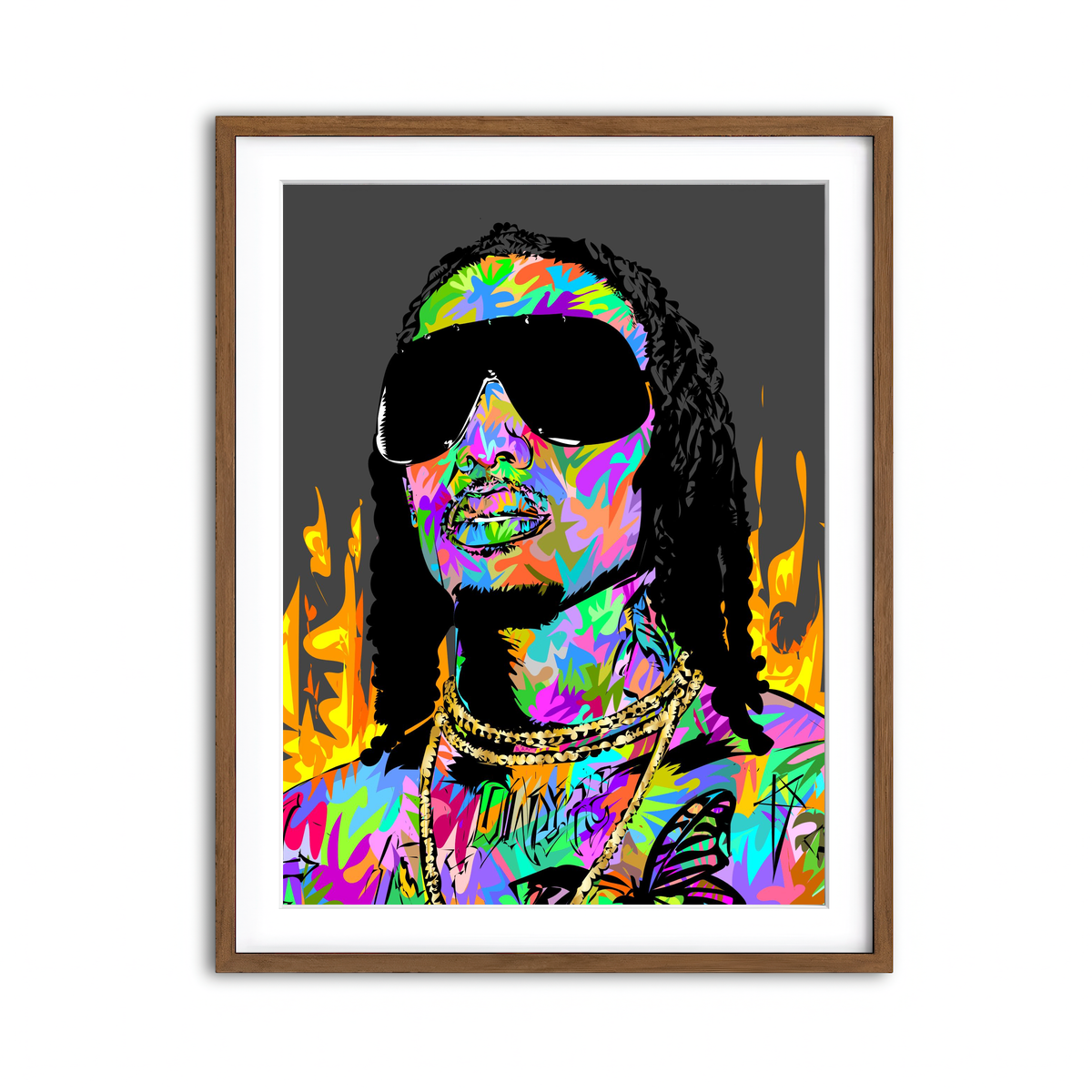 Framed Print 3x4 Walnut