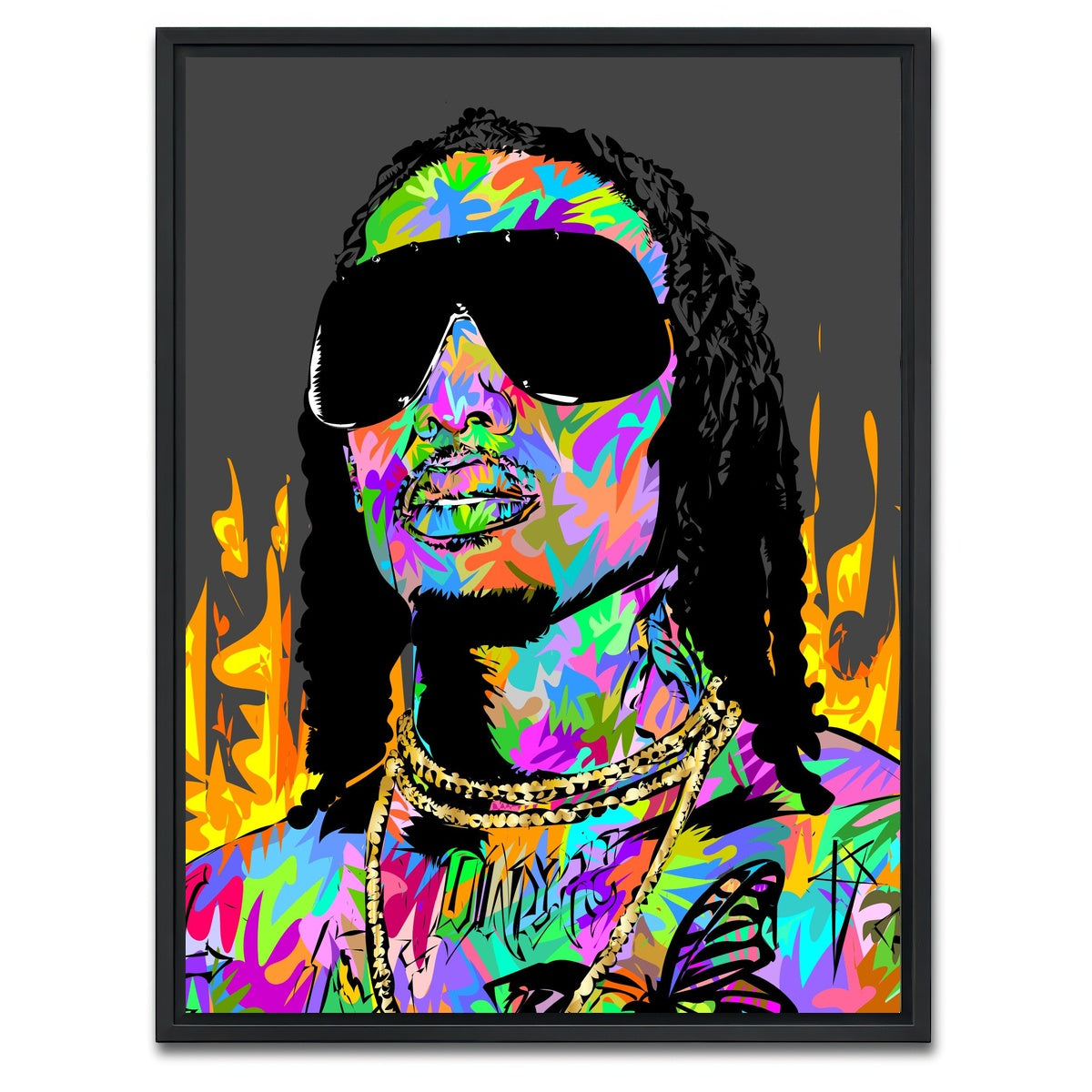 AUTO-MOCKUP WHITE | playboi | 1 Piece | Black Framed Canvas | group=3x4