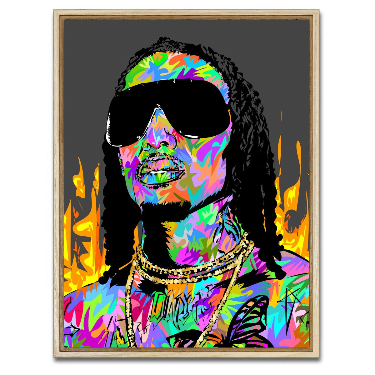 AUTO-MOCKUP WHITE | playboi | 1 Piece | Natural Framed Canvas | group=3x4