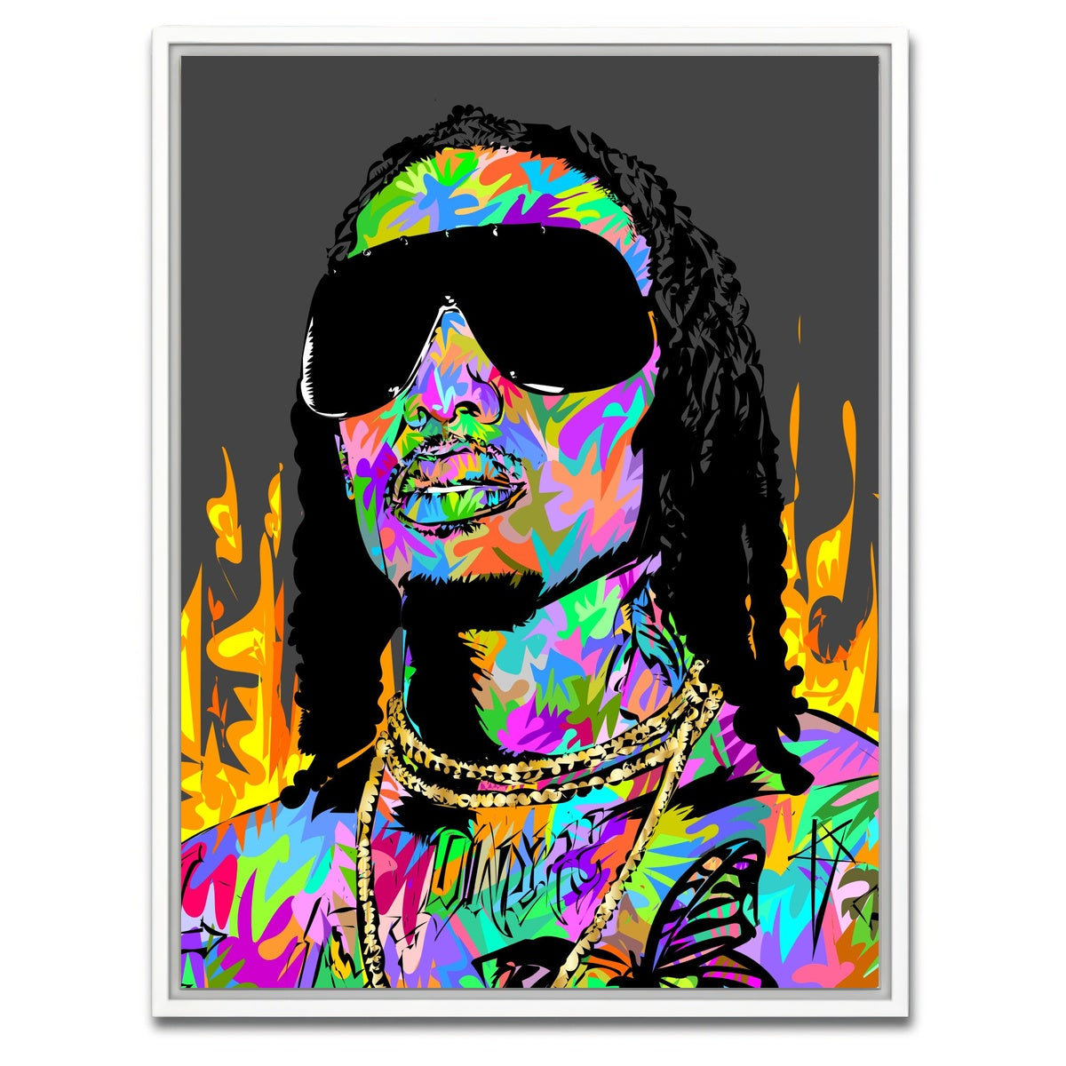 AUTO-MOCKUP WHITE | playboi | 1 Piece | White Framed Canvas | group=3x4