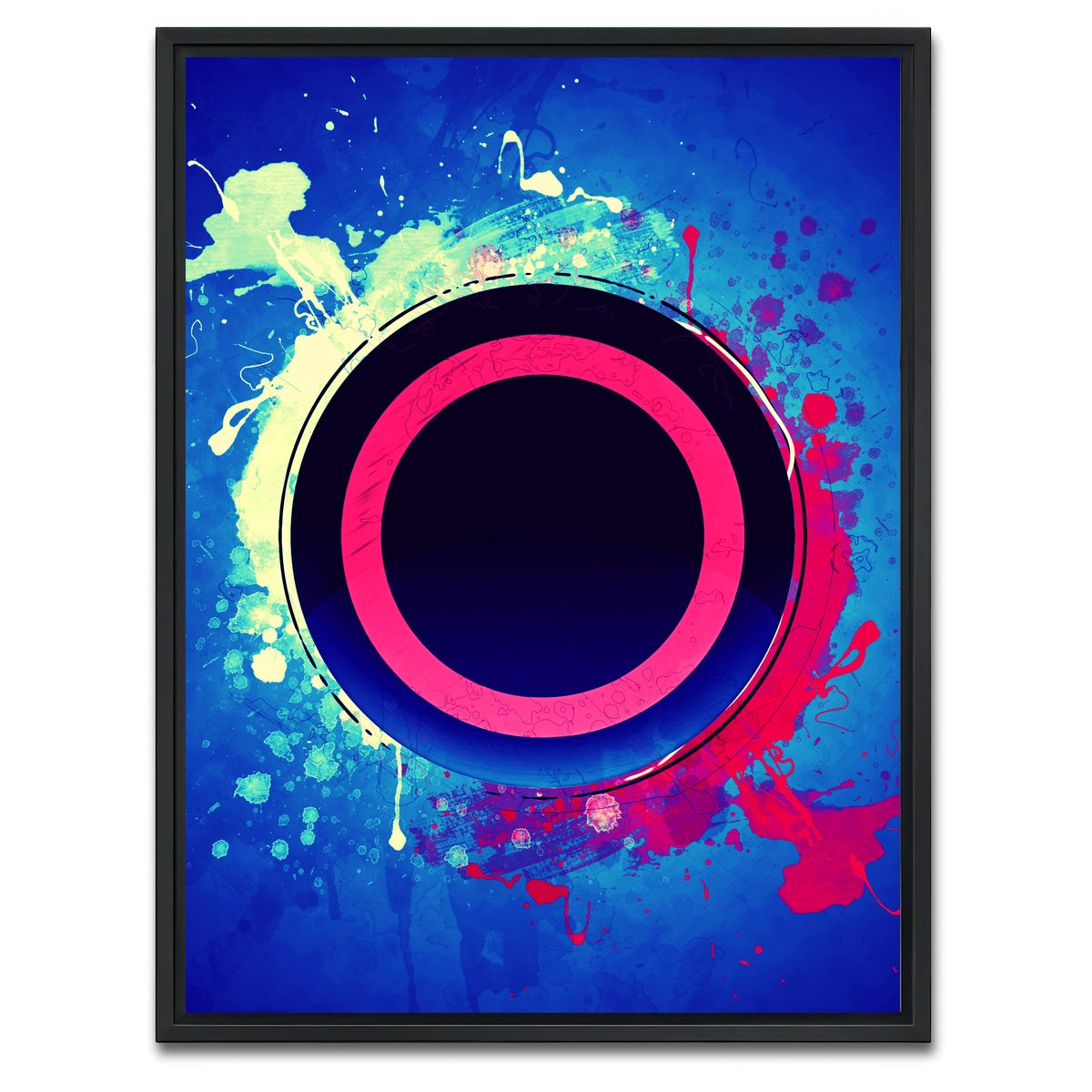 AUTO-MOCKUP WHITE | playstation circle | 1 Piece | Black Framed Canvas | group=3x4