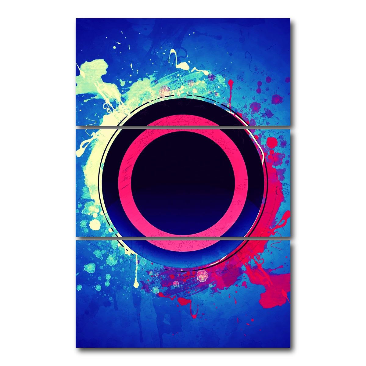 AUTO-MOCKUP WHITE | playstation circle | 3 Piece | Gallery Wrap Canvas | group=12x24_stacked