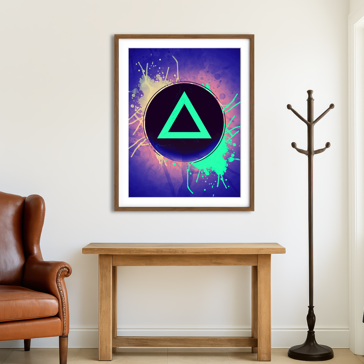 AUTO-MOCKUP ROOM | Playstation Triangle Wall Art