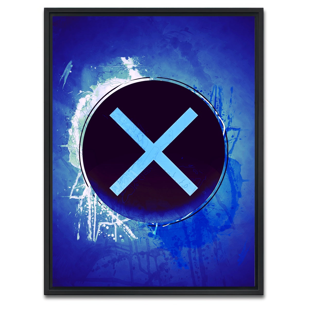 AUTO-MOCKUP WHITE | playstation x | 1 Piece | Black Framed Canvas | group=3x4