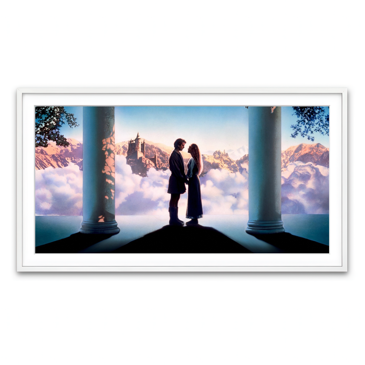 Framed Print 2x1 White