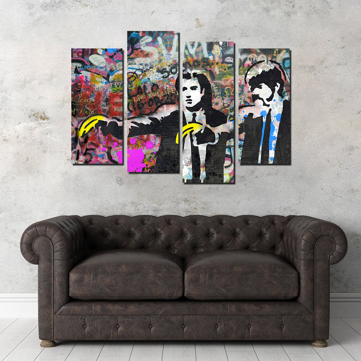 Pulp Fiction Bananas Wall Art