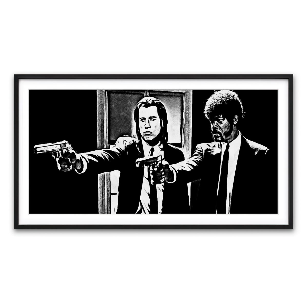 Framed Print 2x1 Black