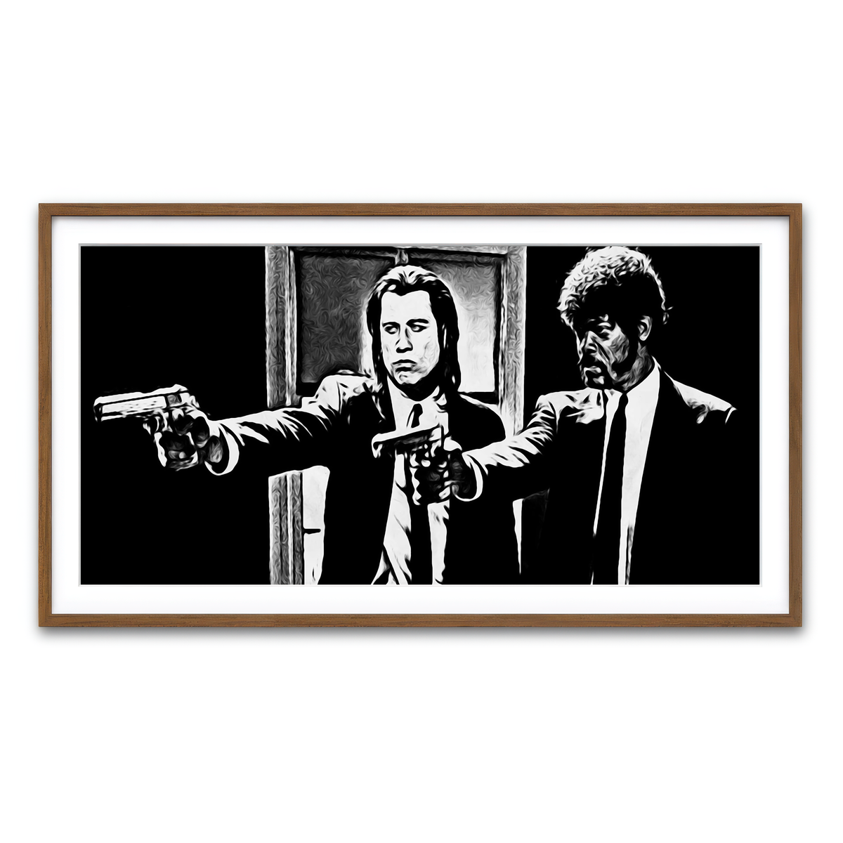 Framed Print 2x1 Walnut