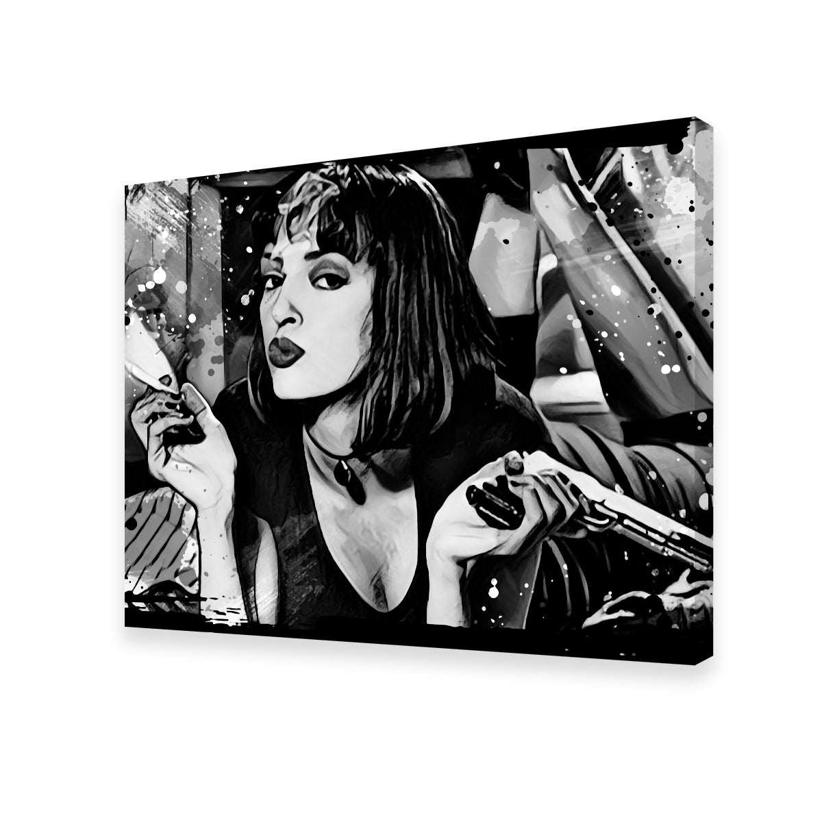 Pulp Fiction Grayscale Wall Art