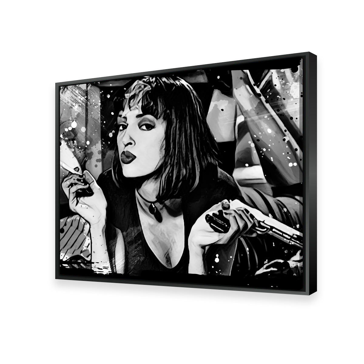 Pulp Fiction Grayscale Wall Art