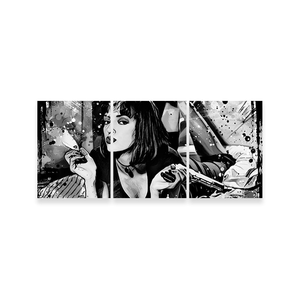 Pulp Fiction Grayscale Wall Art