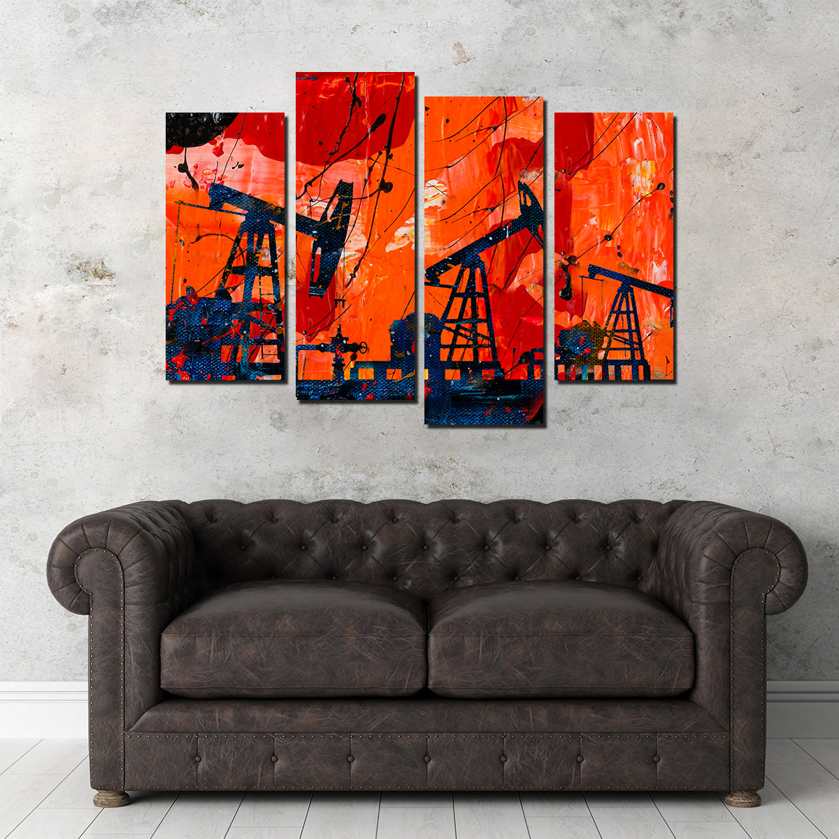 Pumpjack Wall Art