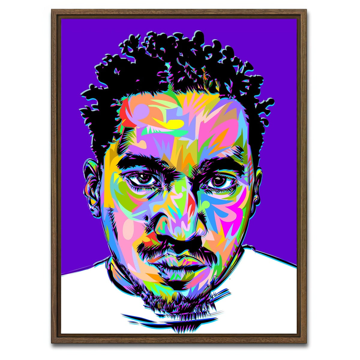 AUTO-MOCKUP WHITE | qtip | 1 Piece | Walnut Framed Canvas | group=3x4