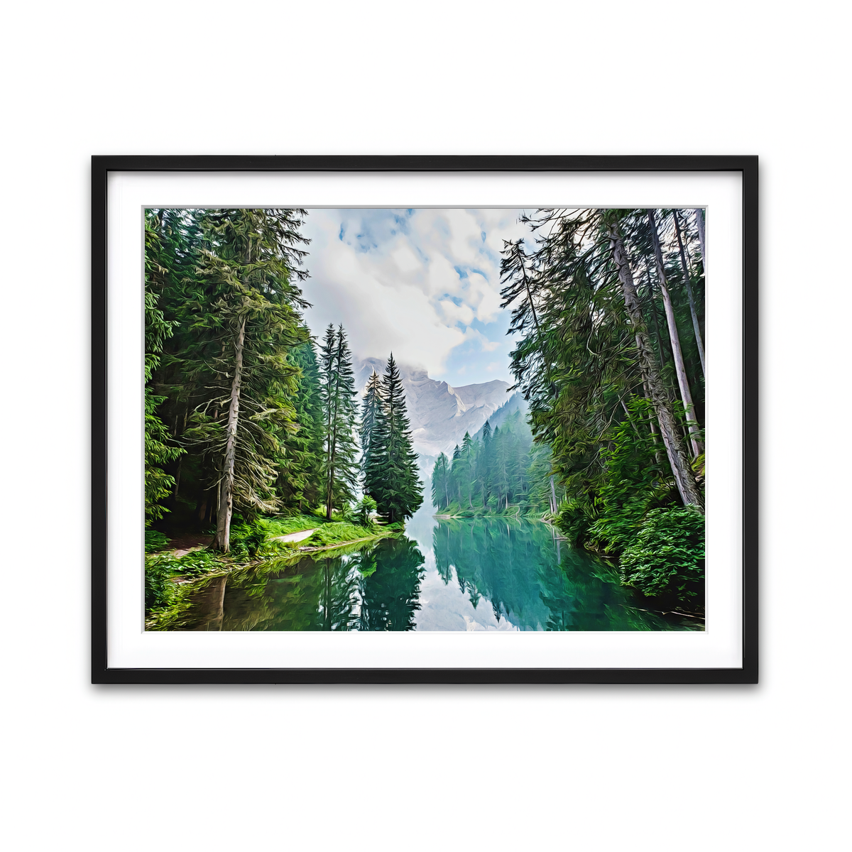 Framed Print 4x3 Black