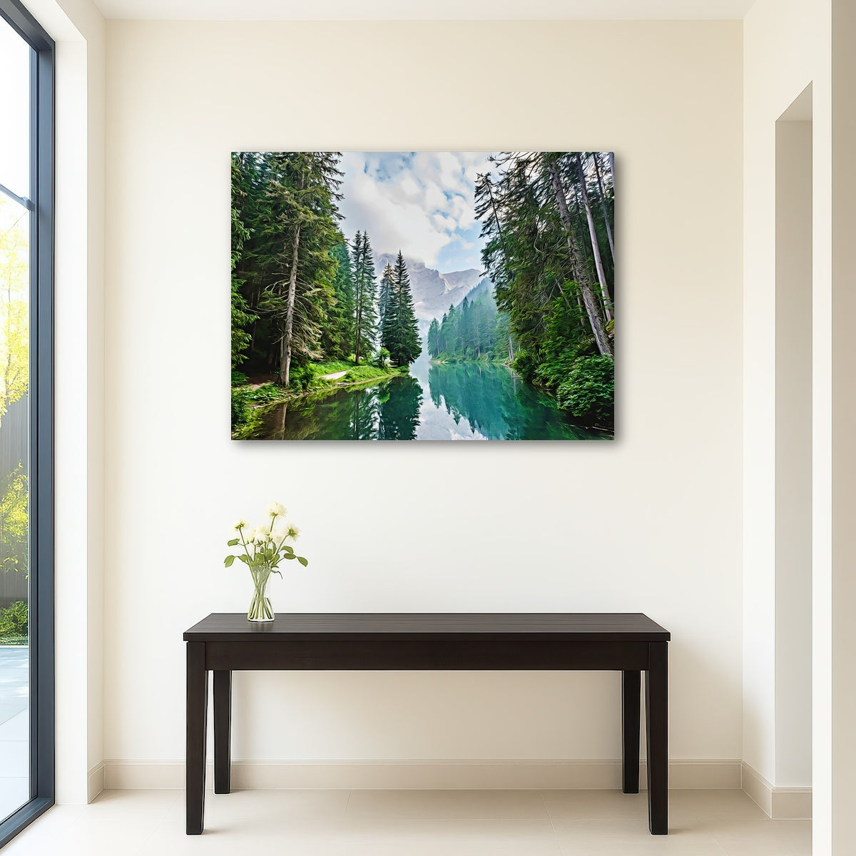 AUTO-MOCKUP ROOM | quiet mountain lake