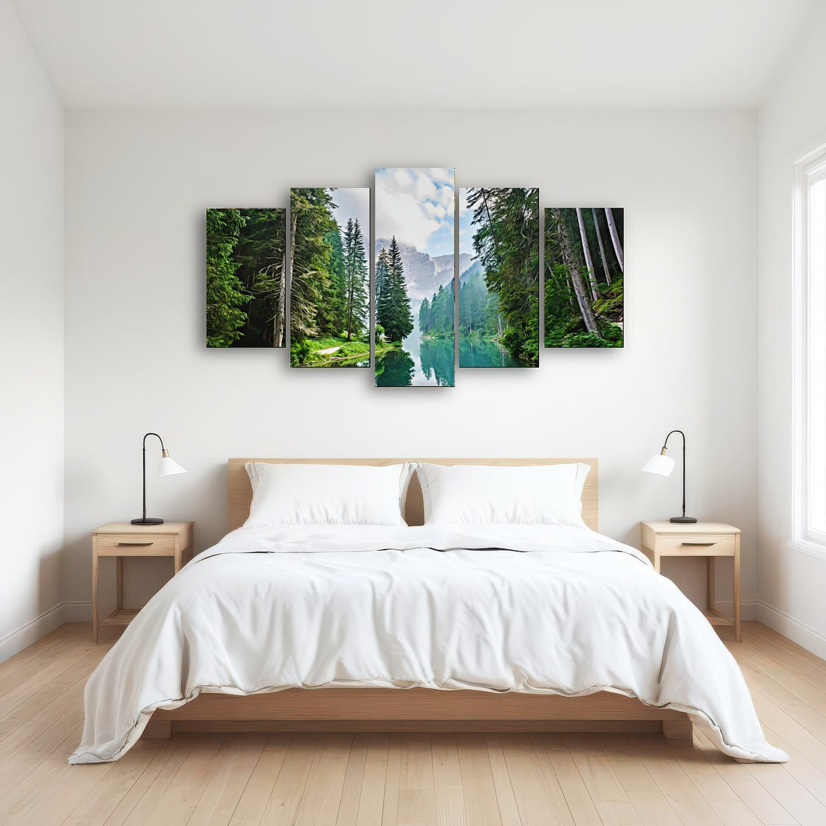 AUTO-MOCKUP ROOM | quiet mountain lake