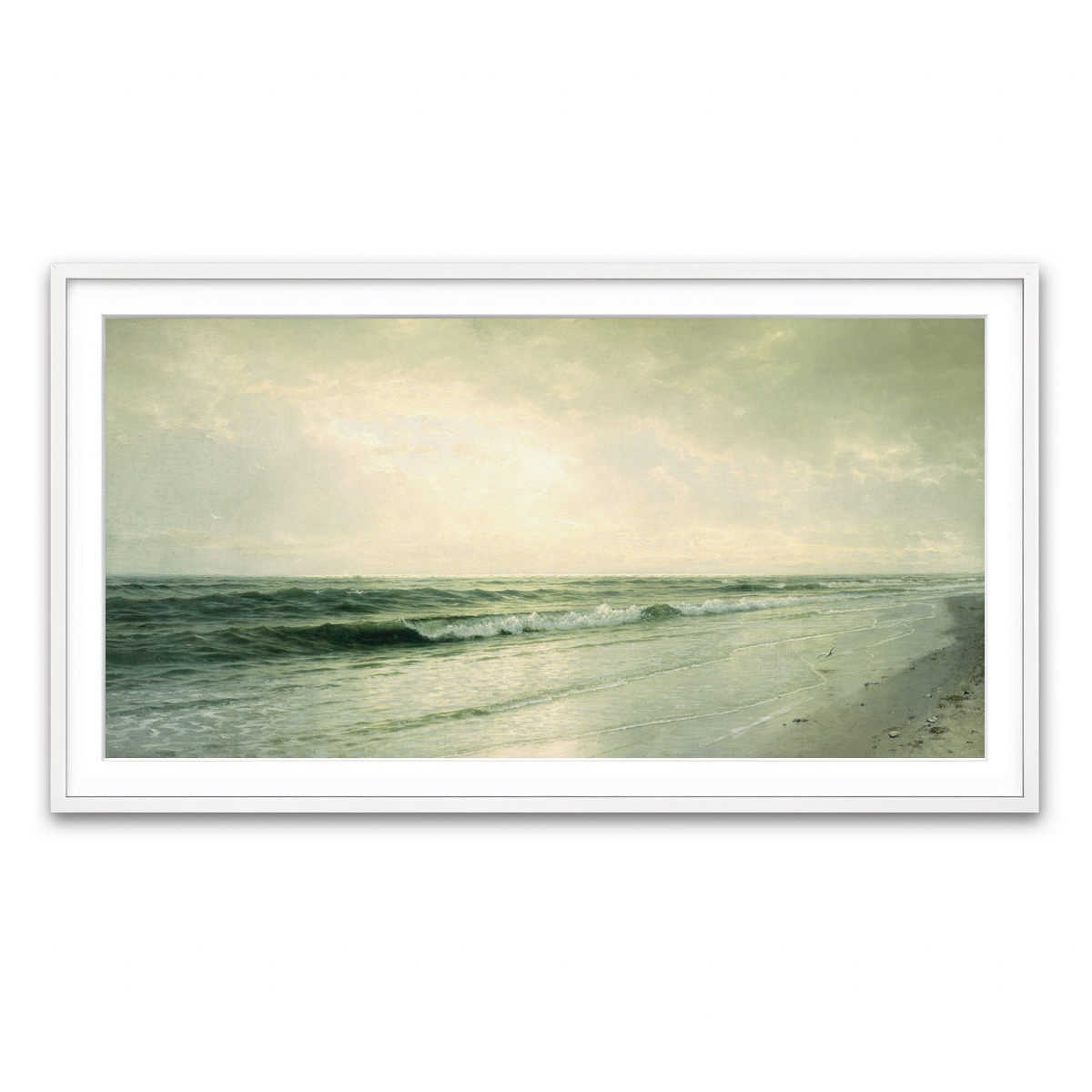 Framed Print 2x1 White