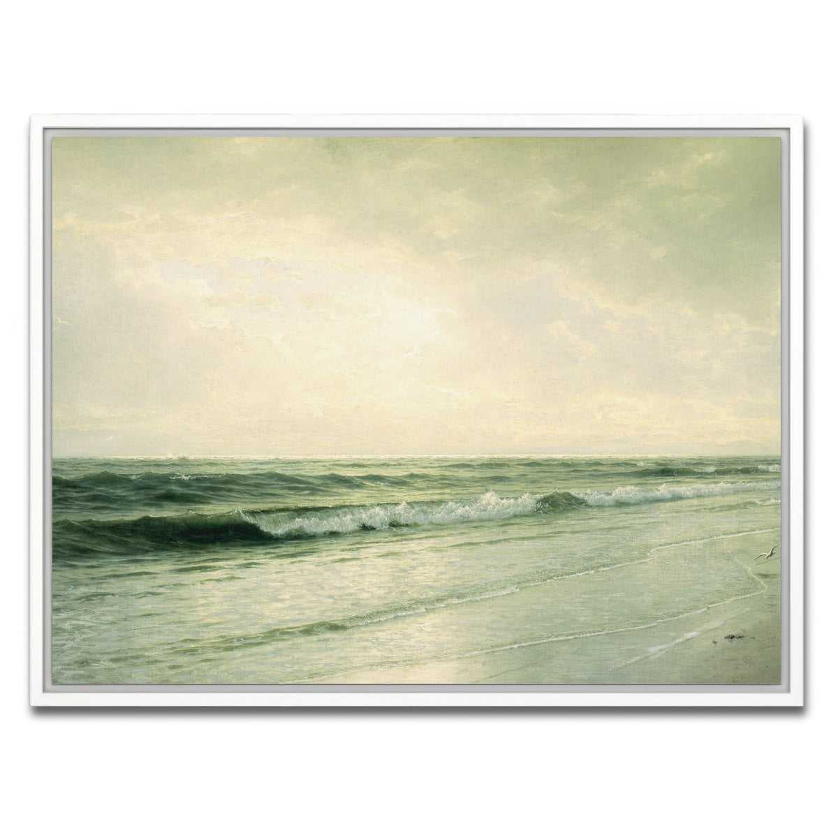 AUTO-MOCKUP WHITE | quiet seascape | 1 Piece | White Framed Canvas | group=4x3