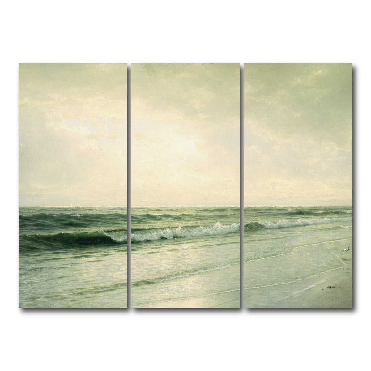 AUTO-MOCKUP WHITE | quiet seascape | 3 Piece | Gallery Wrap Canvas | group=8x18
