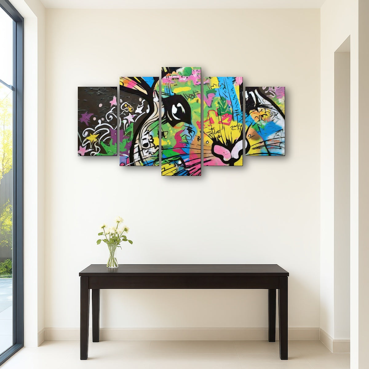 AUTO-MOCKUP ROOM | rabbit graffiti