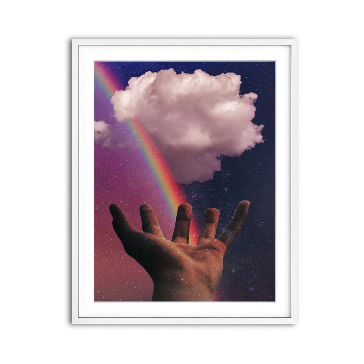 Framed Print 3x4 White