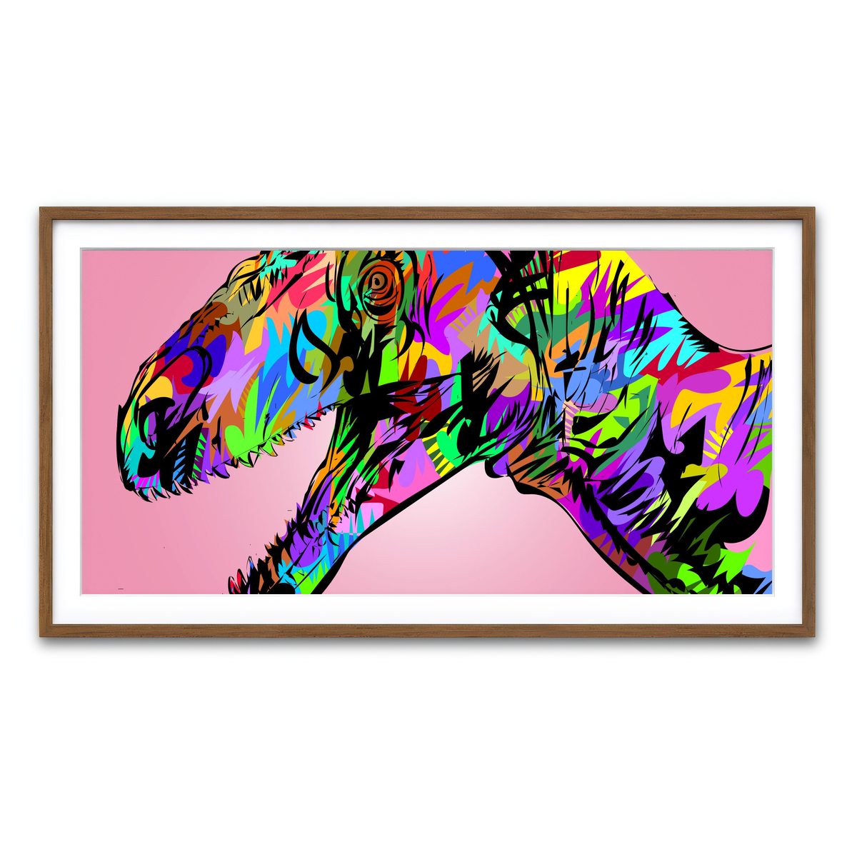 Framed Print 2x1 Walnut