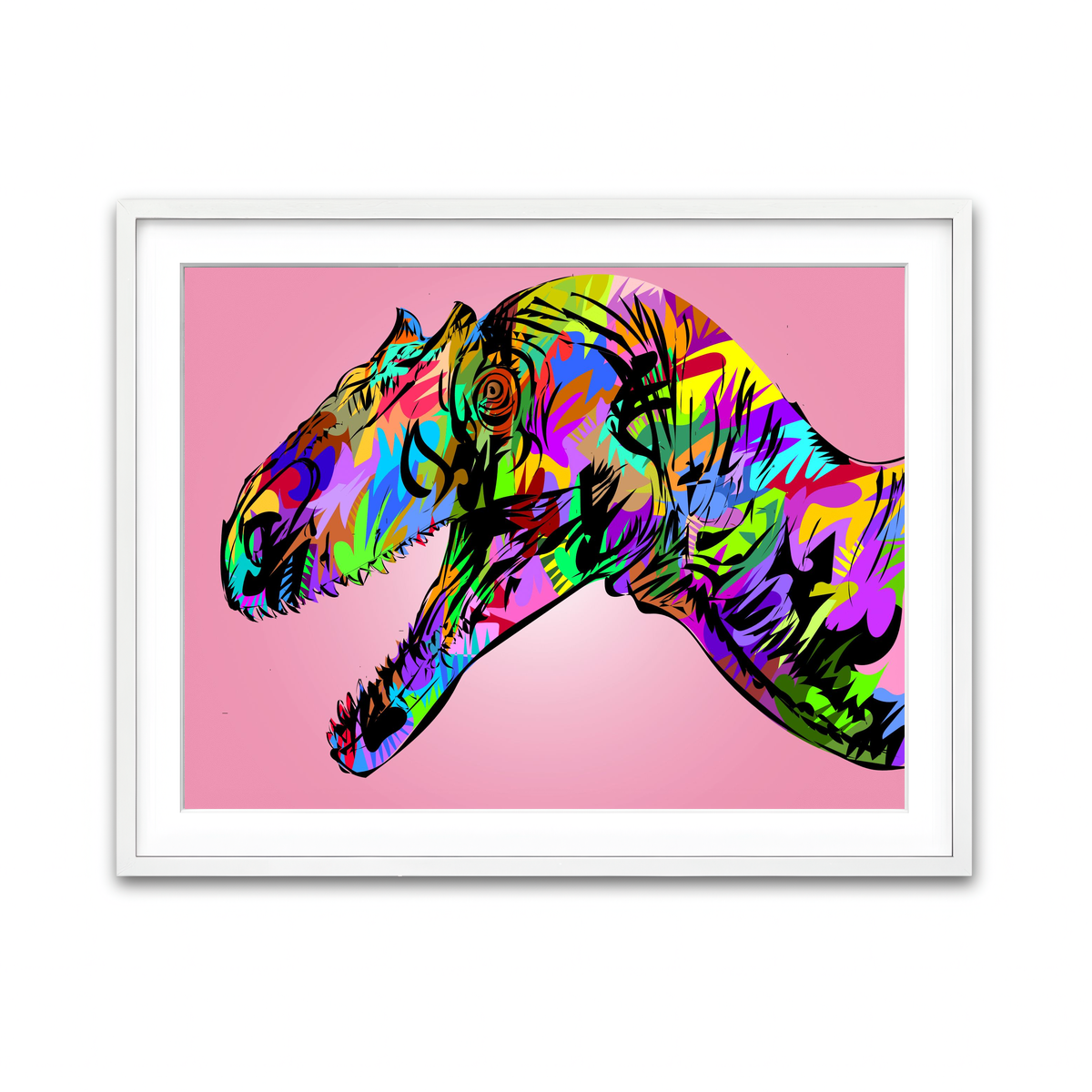 Framed Print 4x3 White