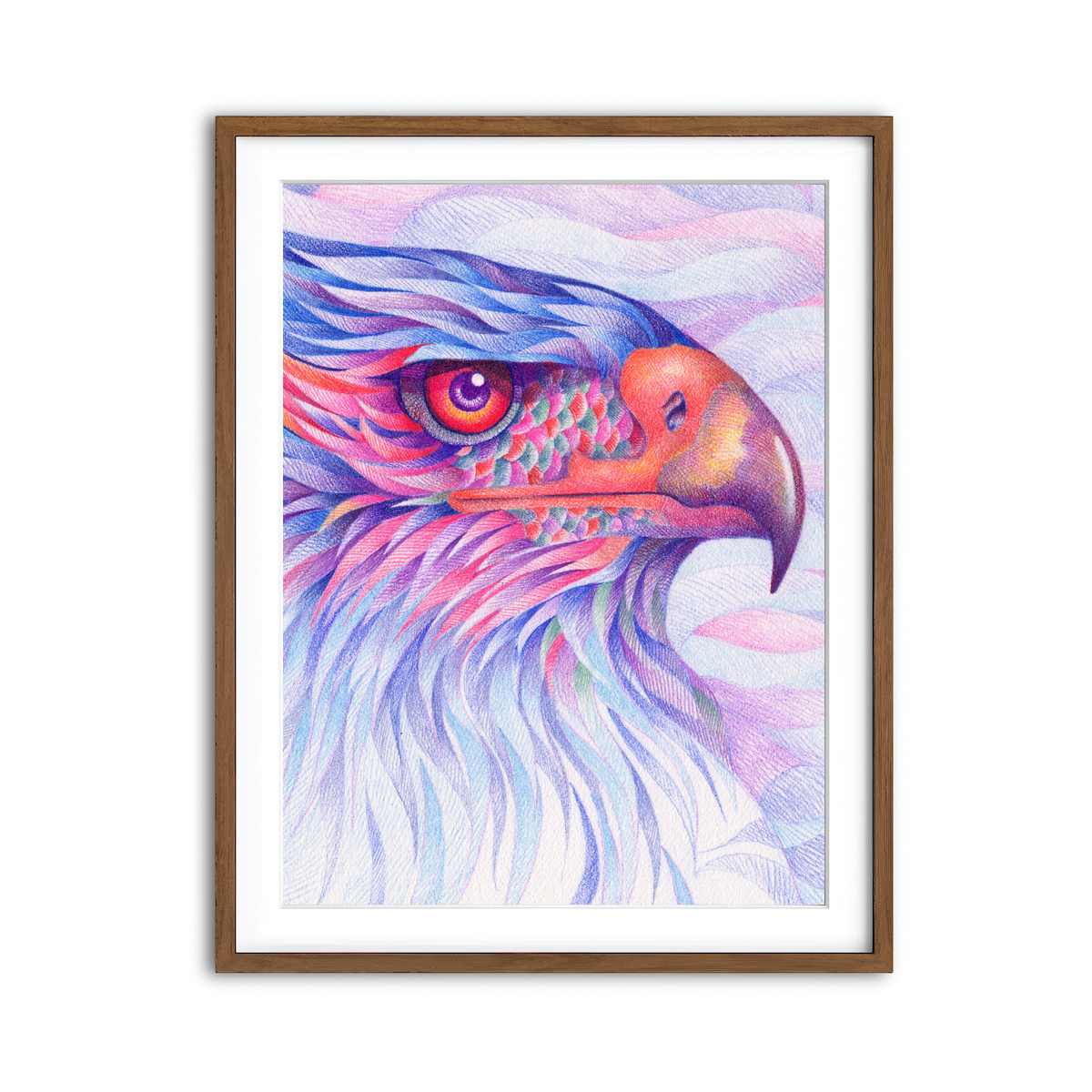 Framed Print 3x4 Walnut