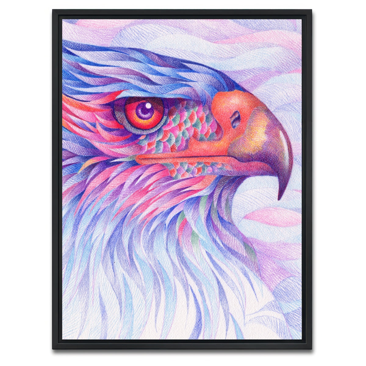 AUTO-MOCKUP WHITE | raptor is bored | 1 Piece | Black Framed Canvas | group=3x4