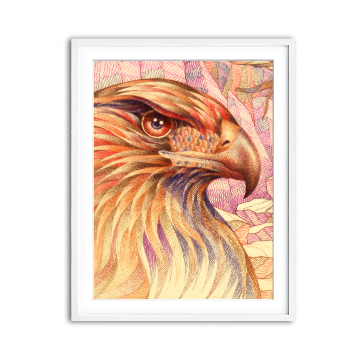 Framed Print 3x4 White