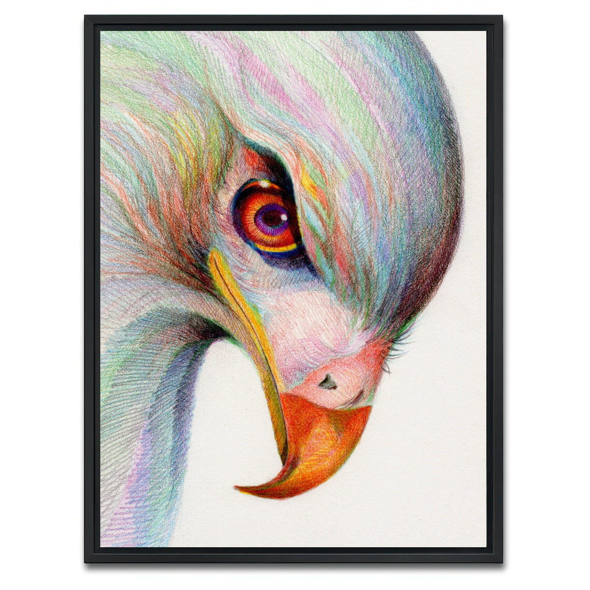 AUTO-MOCKUP WHITE | raptor's watchful eye | 1 Piece | Black Framed Canvas | group=3x4