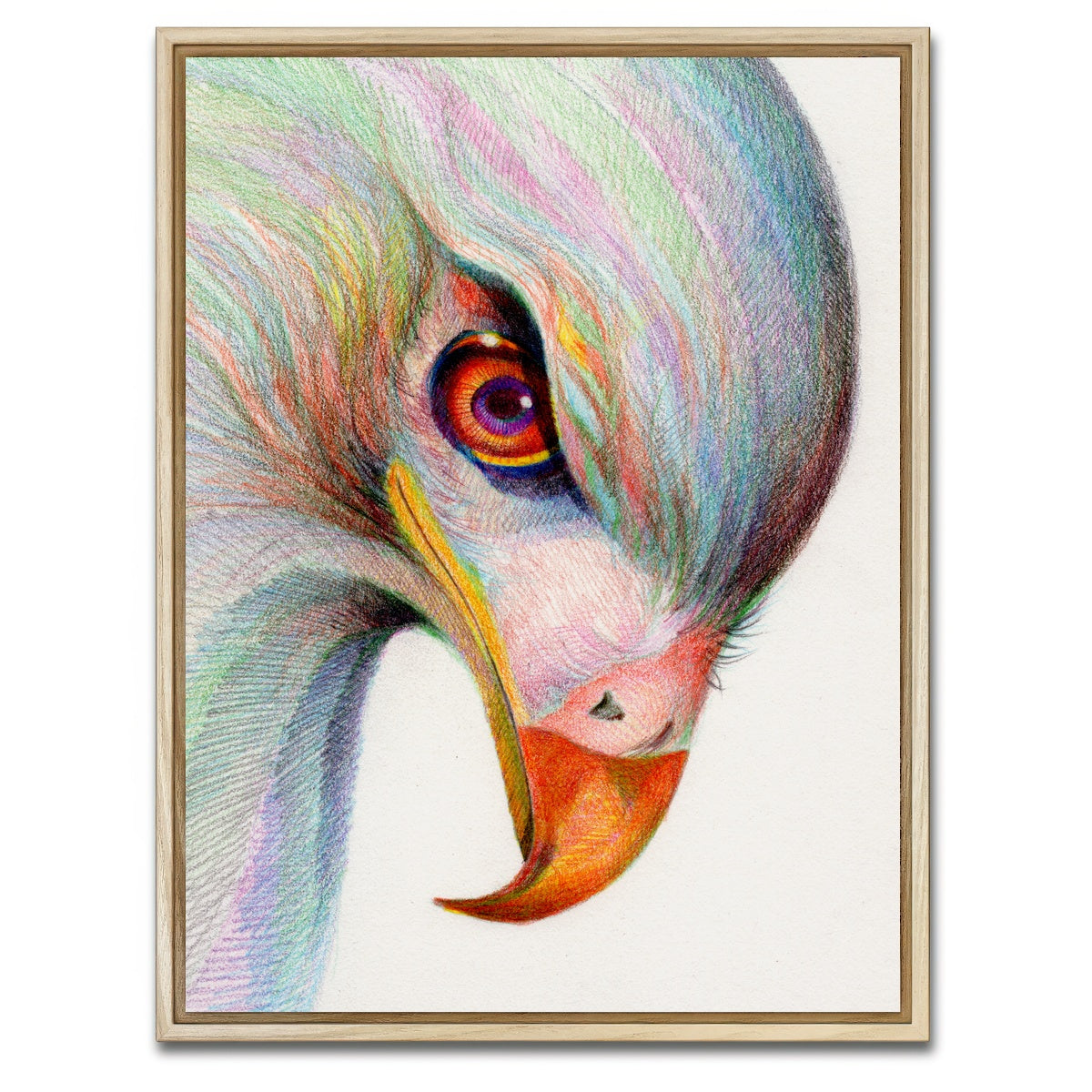 AUTO-MOCKUP WHITE | raptor's watchful eye | 1 Piece | Natural Framed Canvas | group=3x4