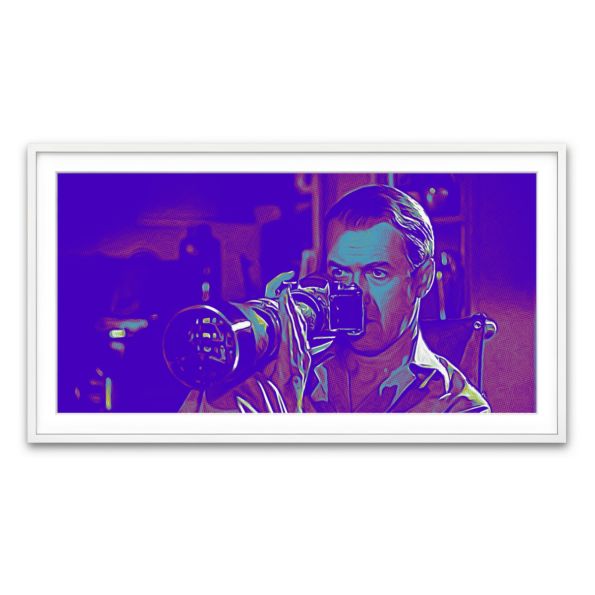 Framed Print 2x1 White