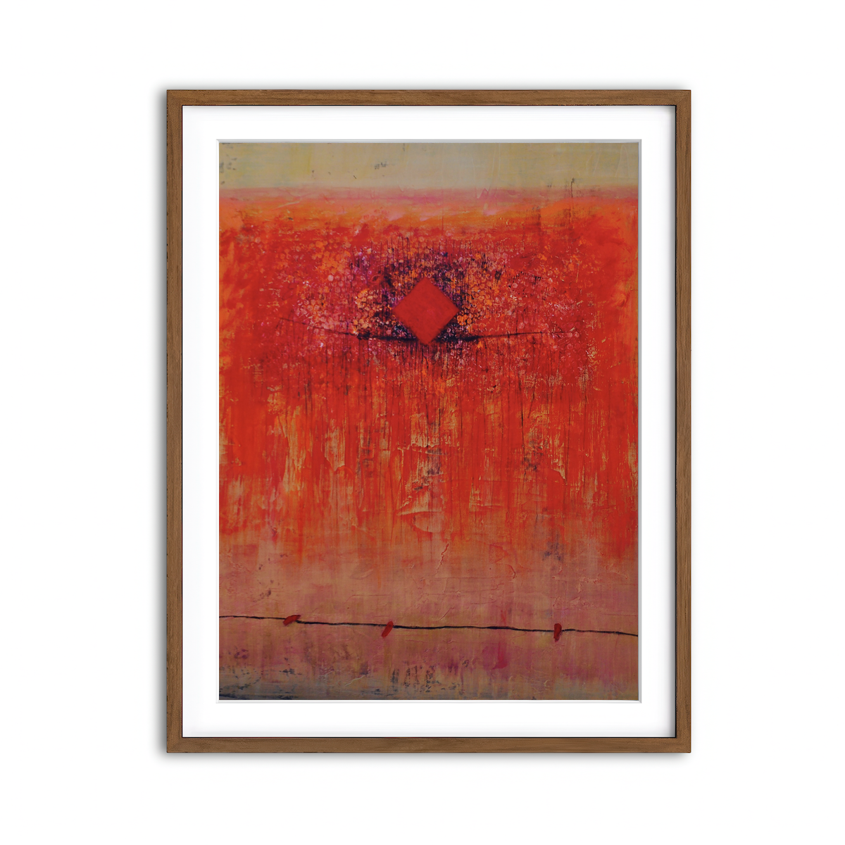 Framed Print 3x4 Walnut