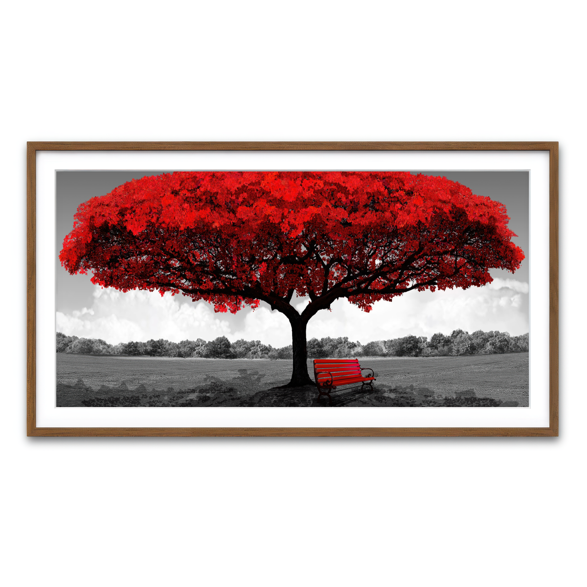 Framed Print 2x1 Walnut