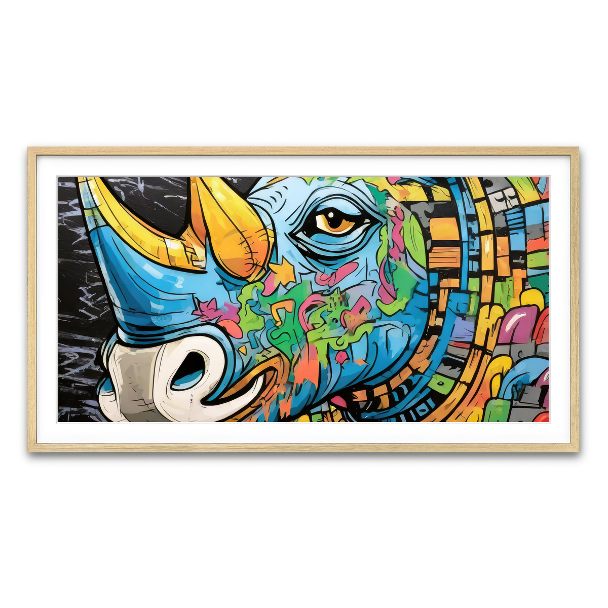 Framed Print 2x1 Natural