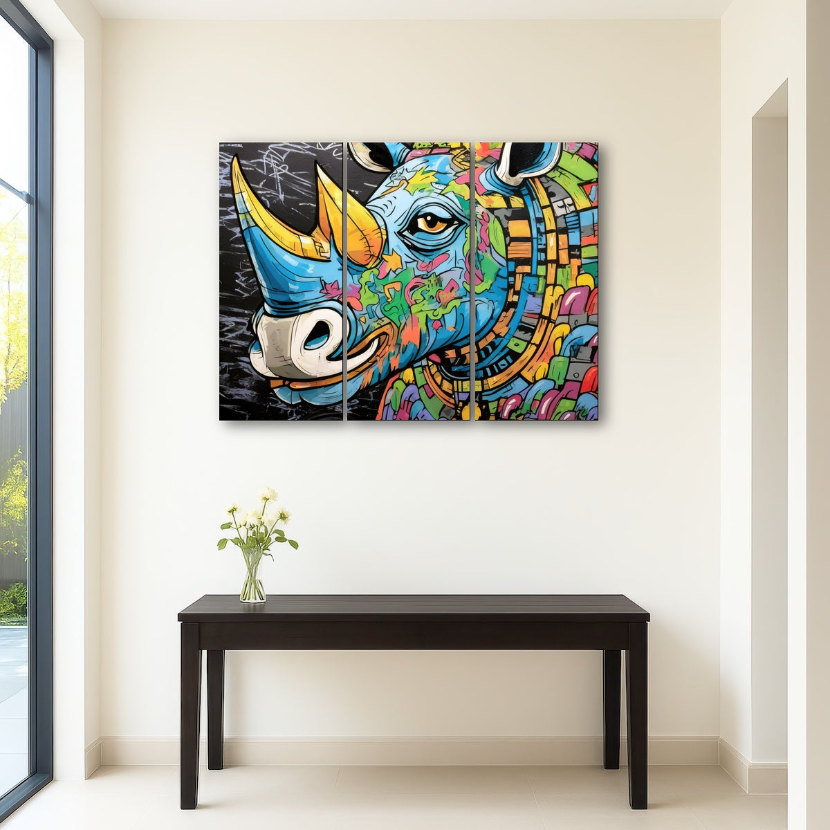 AUTO-MOCKUP ROOM | rhino graffiti