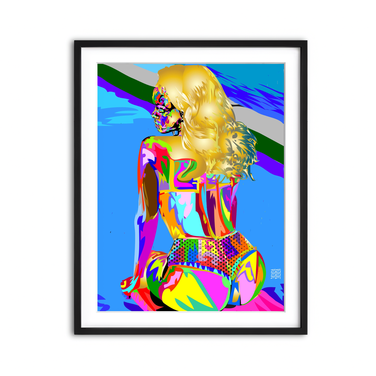 Framed Print 3x4 Black