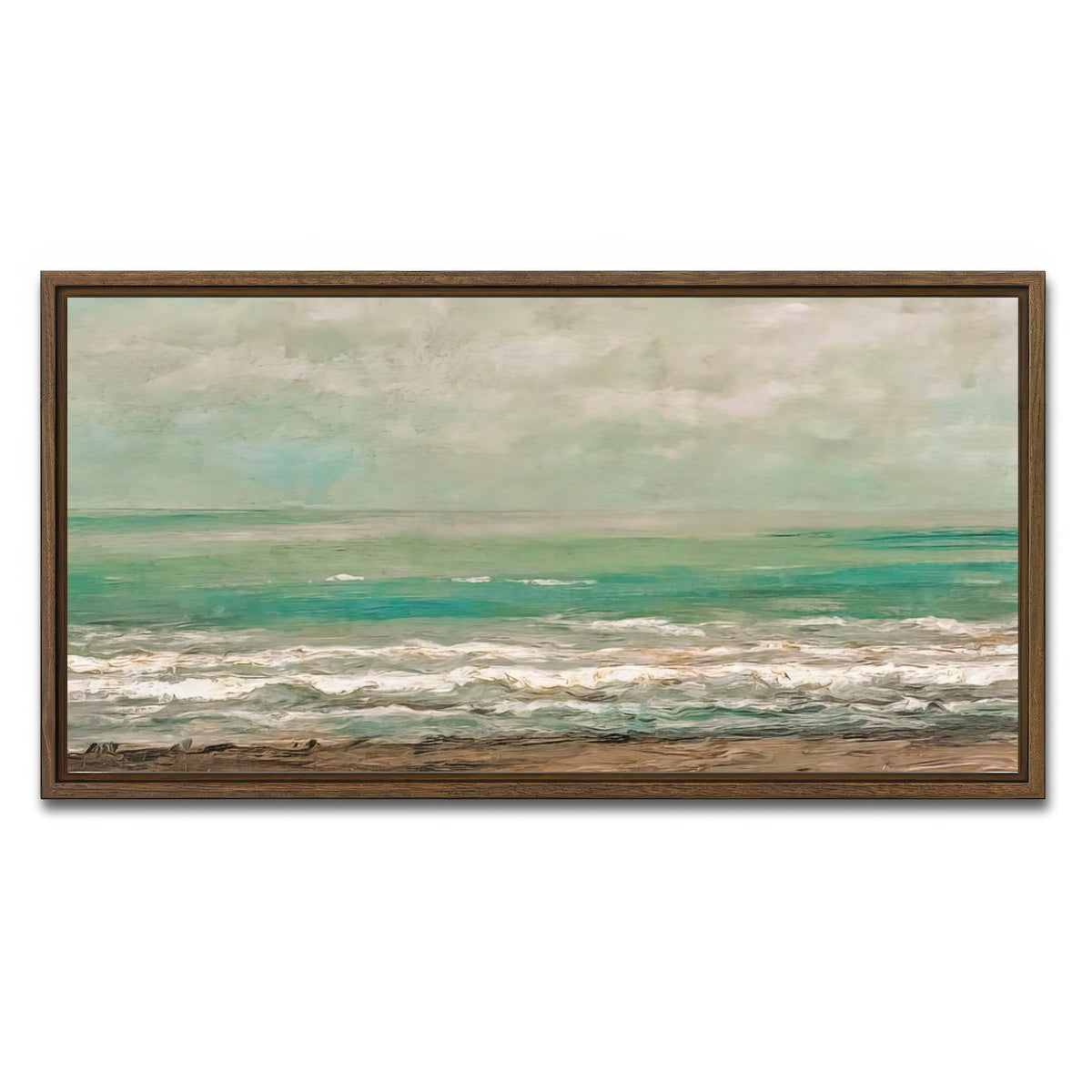 AUTO-MOCKUP WHITE | rising tide | 1 Piece | Walnut Framed Canvas | group=2x1