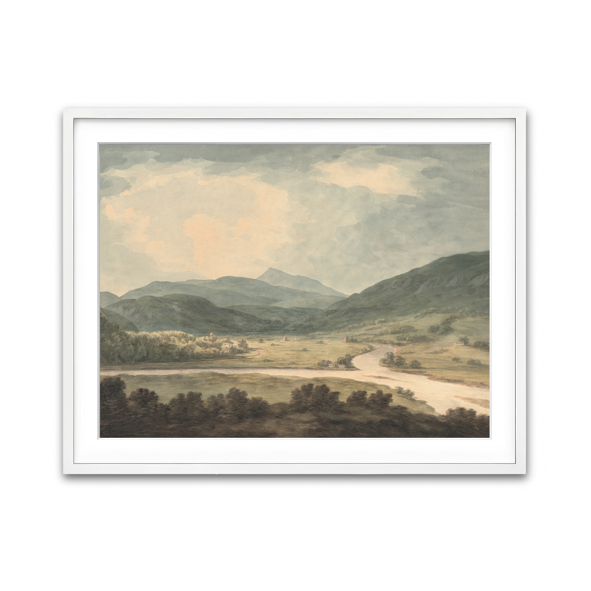 Framed Print 4x3 White
