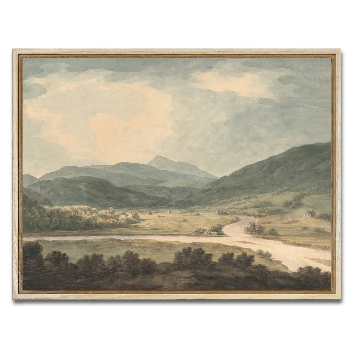 AUTO-MOCKUP WHITE | river lands | 1 Piece | Natural Framed Canvas | group=4x3