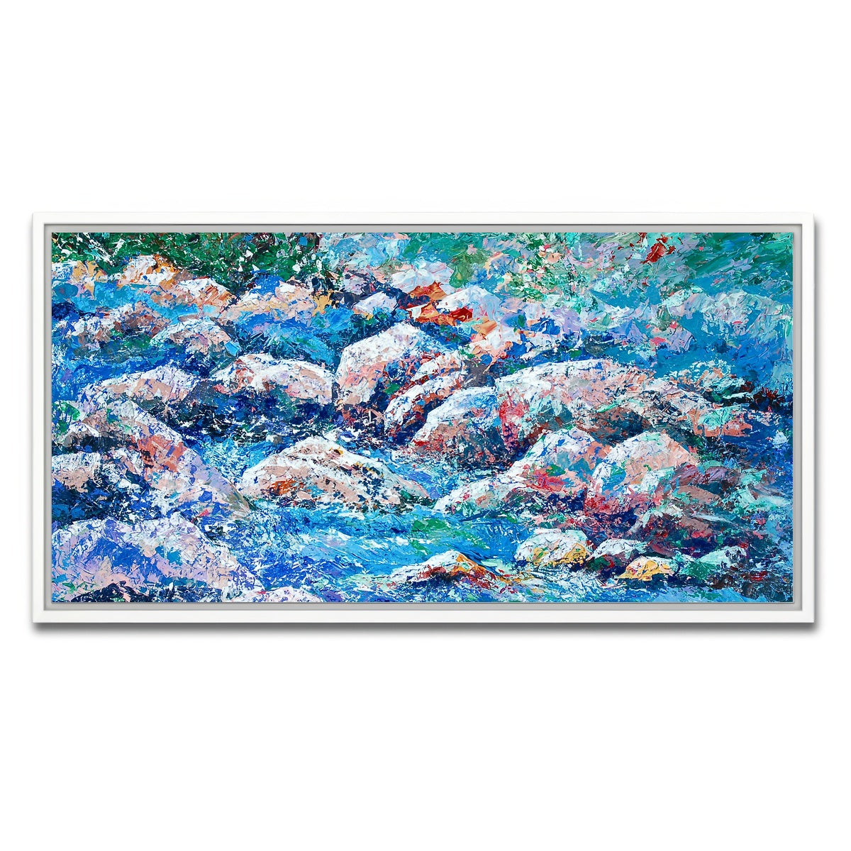 AUTO-MOCKUP WHITE | river rhapsody | 1 Piece | White Framed Canvas | group=2x1