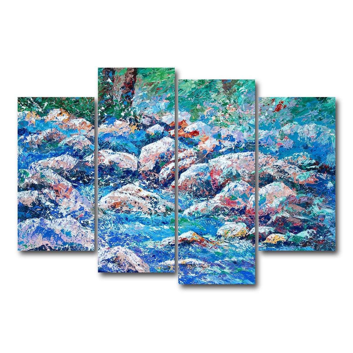 AUTO-MOCKUP WHITE | river rhapsody | 4 Piece | Gallery Wrap Canvas | group=4_short