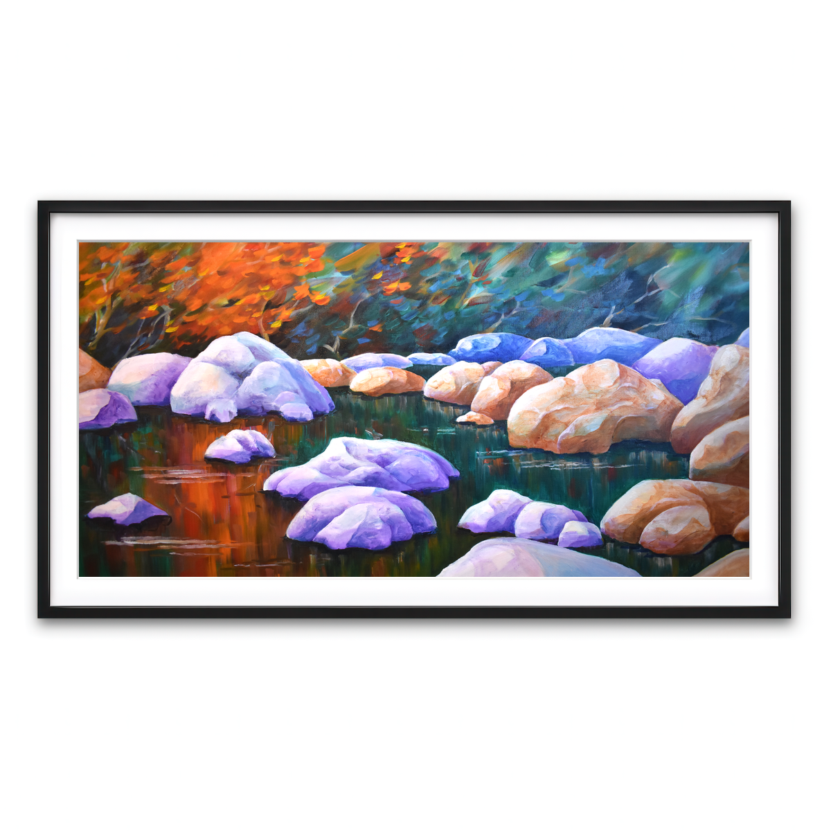 Framed Print 2x1 Black