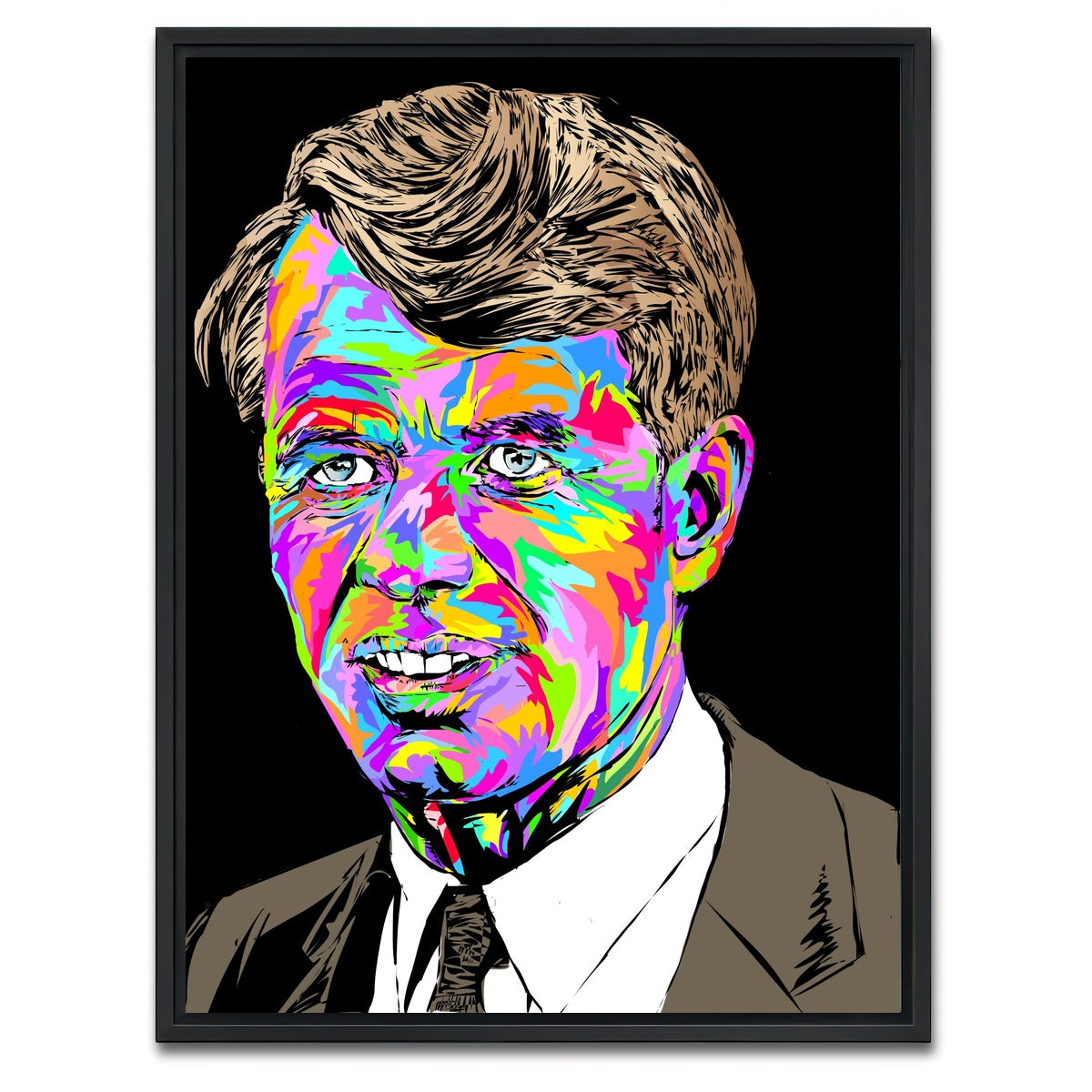 AUTO-MOCKUP WHITE | robert kennedy | 1 Piece | Black Framed Canvas | group=3x4