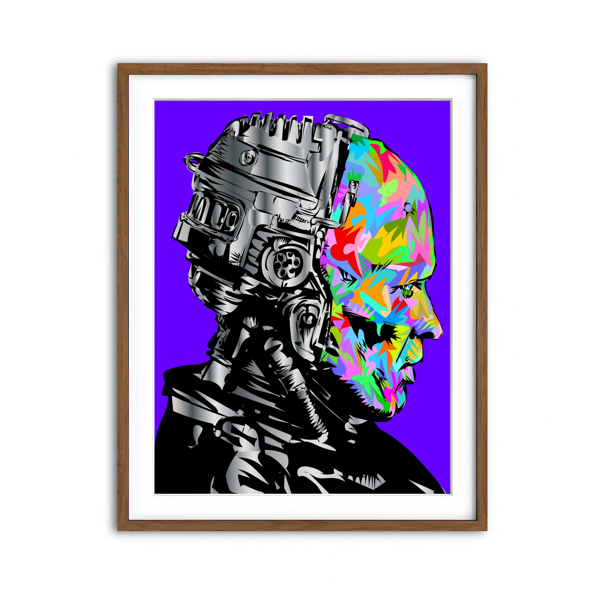 Framed Print 3x4 Walnut