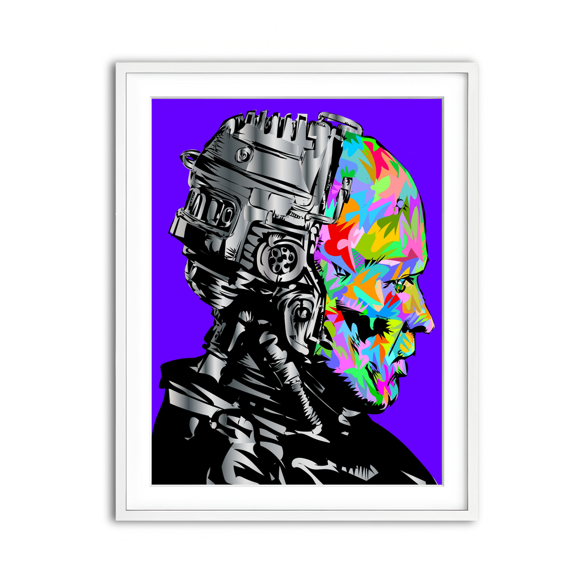 Framed Print 3x4 White