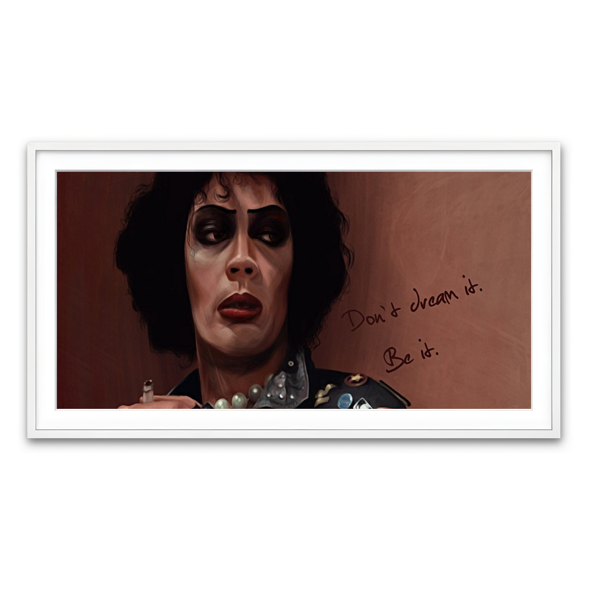 Framed Print 2x1 White